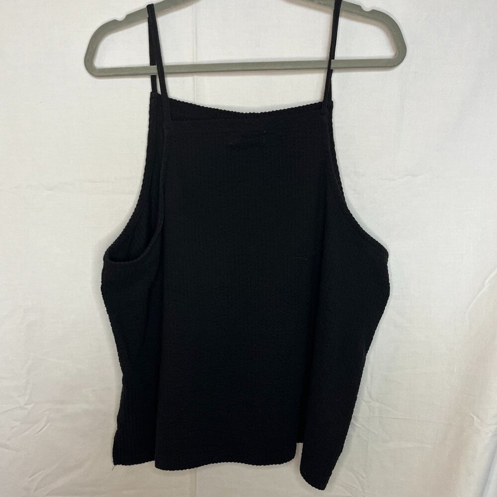 Black Apron Front Seersucker Madewell Tank - Size XXL